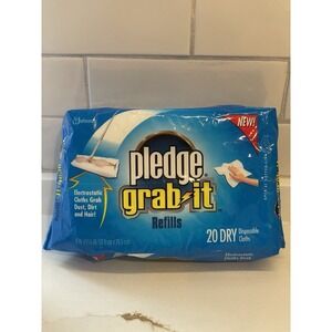 Pledge Grab-It Dry Disposable Cloths 20 Count Electrostatic Dust New Old Stock